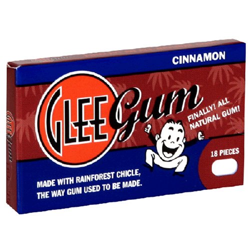 Glee Gum, Cinnamon, 18 Pieces Box, (Pack of 24) by Glee Gum