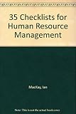 35 checklists for human resource management