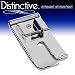 Distinctive Straight Stitch Sewing Machine Presser Foot - Fits All Low Shank Snap-On Singer*, Brother, Babylock, Viking (Husky Series), Euro-Pro, Janome, Kenmore, White, Juki, Bernina (Bernette Series), New Home, Necchi, Elna and More!