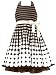 New Brown White Graduated Dots Halter Sun Dress ~ Pageant Boutique 2T to 6X