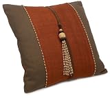 Review Natori NA30-599 / Natori Block Print 16x16 Square Straw Decorative Pillow
