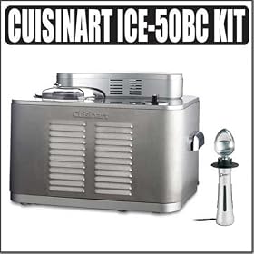 Cuisinart ICE-50BC Supreme Ice Cream Maker w/ Electric Ice Cream Scoop