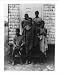 Historic Print (L): [5 Liberian people standing in front of building]