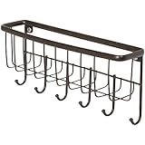 InterDesign Axis Mail, Letter Holder, Key Rack Organizer for Entryway, Kitchen - Wall Mount, Bronze