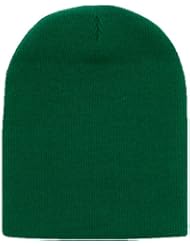 Classic Forest Green Short Beanie Ski Cap by HDP Jeep Caps Visors/Helmet/Beanies