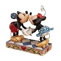 Mickey Mouse - Mickey and Minnie Kissing Figurine - Smooch For My Sweetie - Jim Shore
