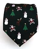 100% Silk Woven Christmas Themed Tie