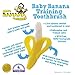 New Baby Bendable Banana Soft Safe Teething Toothbrush For Infants Toddlers Dishwasher and Freezer Safe