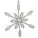 Handmade Snowflake Iron & Glass Pendant Christmas Tree Ornaments Set | ShalinIndia Elegant Hanging Decor for Home and Party Decoration | Ideal 6 Inches Christmas Decorations for Tree (E)