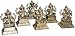 God Statues Ganesha - Set of 6 in Different Postures 4 x 3 x 5.5 inches