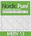 Nordic Pure 24x30x1M13-6 24x30x1 MERV 13 Pleated AC Furnace Air Filter, Box of 6, 1-Inch