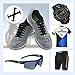 Joyshare 1 Set No Tie Lazy Silicone Rubber Elastic Shoelace,Sneaker Shoe Laces Running Shoelaces,Athletic Shoe Laces- Colorful (Black, Kids/12pcs)