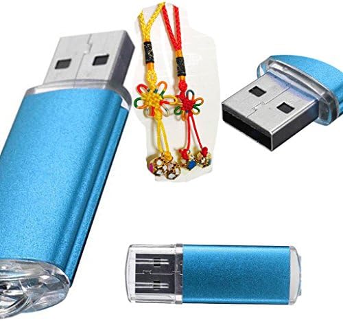 Flybird88 USB 2.0 Flash Drive 32GB Thumb Drive 32 GB USB Flash Drive (Blue) with one random color Chinese knote gift