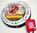 WASHINGTON REDSKINS CD DVD CASE NEW NFL METAL