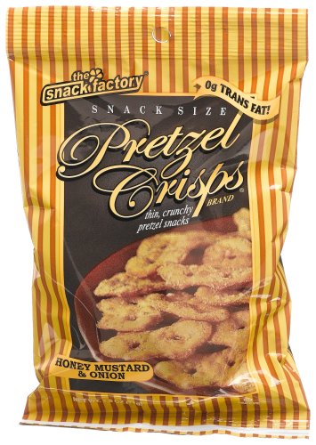 Snack Factory Honey Mustard Pretzel Crisps, 2.5-Ounce Bags (Pack of 27) by Snack Factory