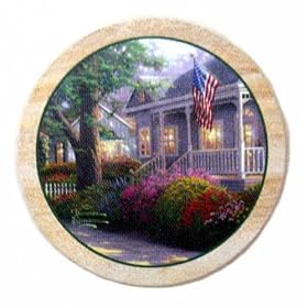 Hometown Pride, Thomas Kinkade Thirstystone Sandstone Coaster Set