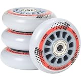Rollerblade RB Wheels w/ SG5 Bearings - 8 Pack - 72mm