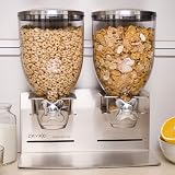 Zevro Dual Dry food Dispenser, Stainless Steel