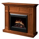 Dimplex Caprice DFP4743O Traditional Electric Fireplace Mantle with 23-Inch Firebox, Oak