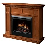 Dimplex Caprice DFP4743O Traditional Electric Fireplace Mantle with 23-Inch Firebox, Oak