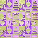 Geschenkpapier 50x70cm Offset WeihnachtenHappyhours flieder Liefermenge = 25