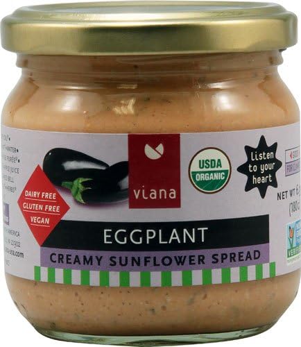 Viana: Eggplant Creamy Sunflower Spread 6.35 Oz (6 Pack)