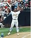 Autographed Rickey Henderson Oakland Athletics Blue 8x10 Photograph Inscribed 939