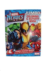 Assorted Marvel Heroes Jumbo Coloring and Activity Book