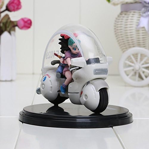 Dragon Ball Z Son Goku Bulma Motorcycle PVC Action Figure Animal Model Toy 8cm