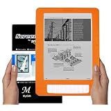 AmazonKindleDX9.7inchE-BookReader(ORANGE)SiliconeSkinRubberCase+LCDScreenProtector