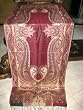 Women's Shawl-maroon & Brown Pashmina Jamawar Soft Wool Shawls ,Wraps,throws 80x30 Free Shipping