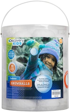 Indoor Snowball Fight Battle Outdoor Fun Pack of 30 Snowballs