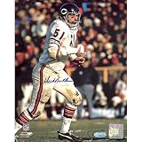 Steiner Sports NFL Dick Butkus Chicago Bears White Jersey Vertical Autographed 8-by-10-Inch Photograph