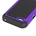 LK [Shock-Absorption] Hybrid Dual Layer Armor Defender Protective Case Cover for ZTE Maven / ZTE Overture 2 / ZTE Fanfare / ZTE Speed (Purple)