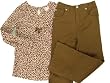 Nannette Girl 2 Piece Outfit - Leopard Print Shirt and Pants