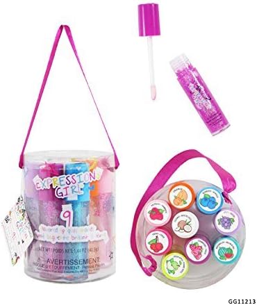 9 Piece Flavored Lip Gloss Set by Expressions Girl