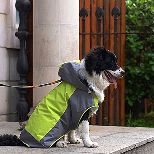I pet dog hooded rain slicker waterproof jacket dog rain poncho r…