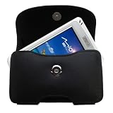 Horizontal Leather Case with Belt Clip/Loop for the Mio Technology 339