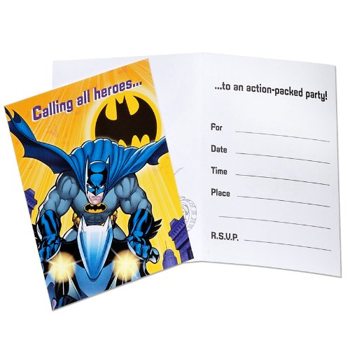 Batman The Dark Knight Invitations, 8ct