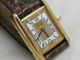 Vintage/Antique watch: Pre-owned Women’s Cartier Watch Vermeil TRI-GOLD DIAL Swiss Quartz Movement 1980′s