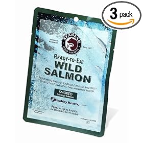 SeaBear Ready-To-Eat Smoked Sockeye Salmon, 3.5-Ounce Pouches (Pack of 3)