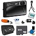 Sony DSC-TX30/B DSC-TX30 TX30 B DSCTX30 DSCTX30B 18 MP Digital Camera with 5x Optical Image Stabilized Zoom and 3.3-Inch OLED (Black) Bundle with 32GB Card, Spare Battery, Card Reader, Floating Strap, Carrying Case+ More