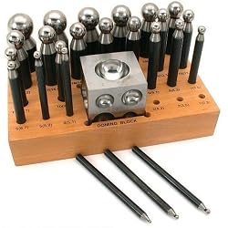 24 Dapping Punches Jewelers Doming Punch Block Tools