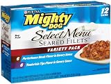 Mighty Dog Select Menu Seared Filet 2-Flavor Variety Pack, 5.5-Ounce Tins (Pack of 24)