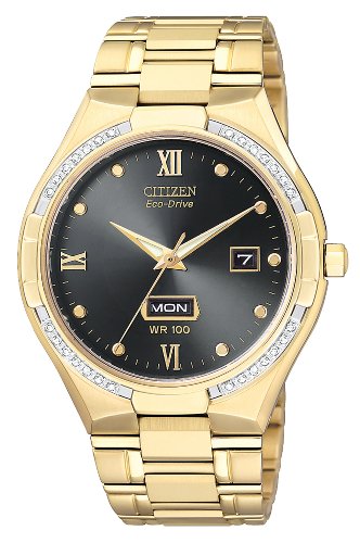 Citizen Mens BM5012-55E Eco-Drive Gold-Tone Watch