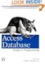 Access Database Design & Programming: What You Really Need to Know to Develop with Access (Nutshell Handbooks)