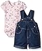 Carhartt Baby-Girls 2 Piece Denim Shortall Set