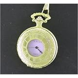 New Polished Open Dial Gold Tone Pocket Watch by Antonio