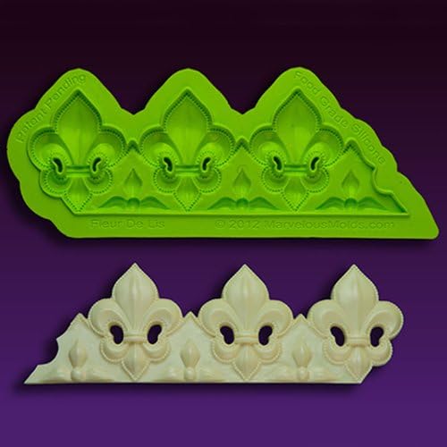 Silicone Plastique Fleur De Lis Mould