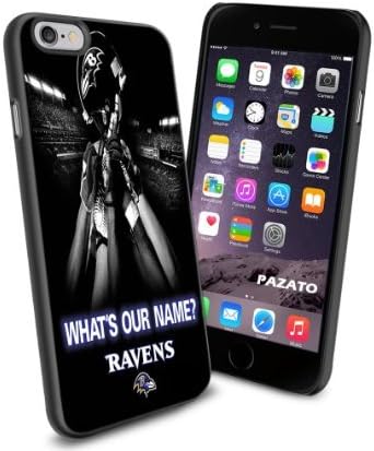 NFL Baltimore Ravens What's our name - Raven, Cool iPhone 6 Smartphone Case Cover Collector iphone TPU Rubber Case Black [By NasaCover]